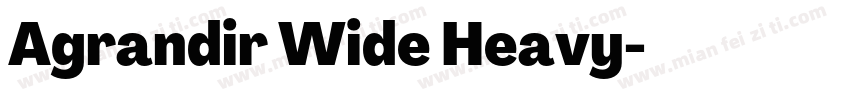 Agrandir Wide Heavy字体转换